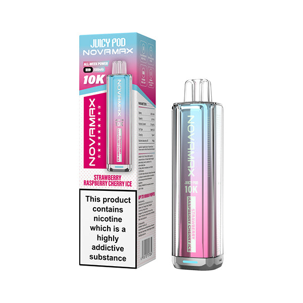 Strawberry Raspberry Cherry Ice - Juicy Pod Nova Max 10k Kit