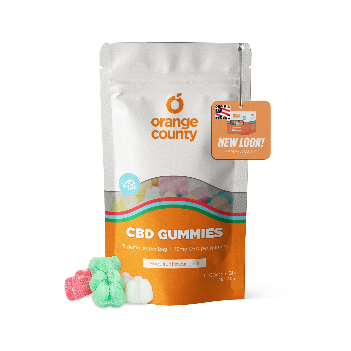 1200mg CBD Gummy Bears - 25x 48mg Gummies