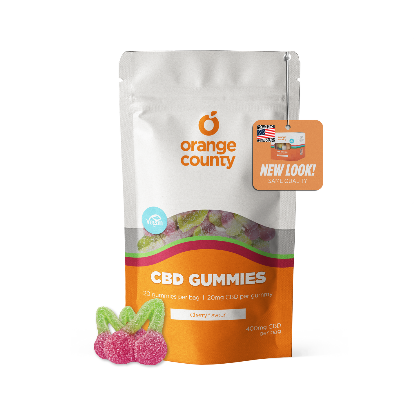 400mg CBD Gummy Cherries - 20x 20mg Gummies