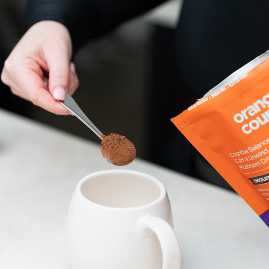 Orange County - Calm & Unwind Brain Food Mushroom Drink - Chocolate Flavour - 7 Servings