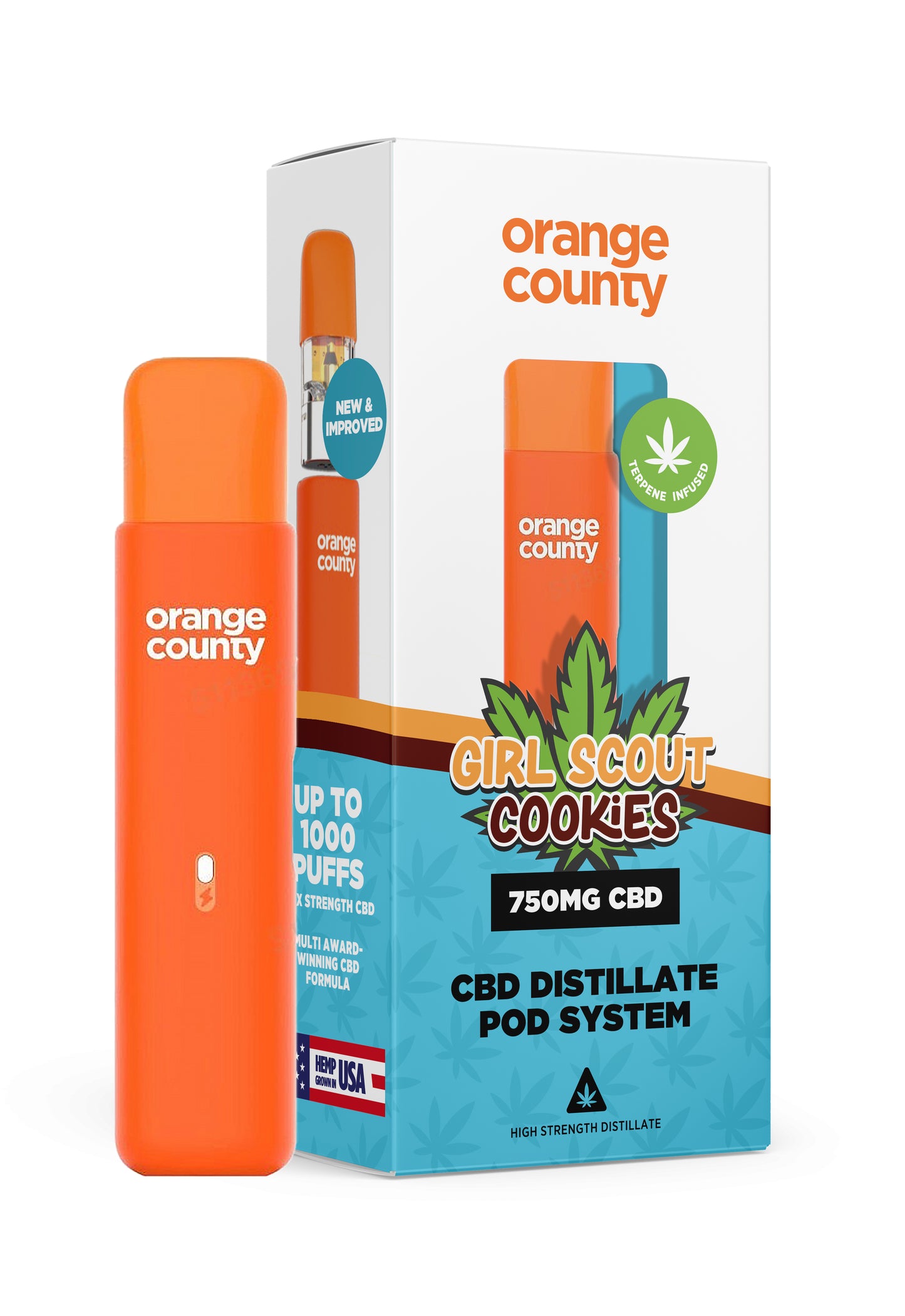 750mg - Girl Scout Cookie Rechargeable CBD Vape Pen - 1ml