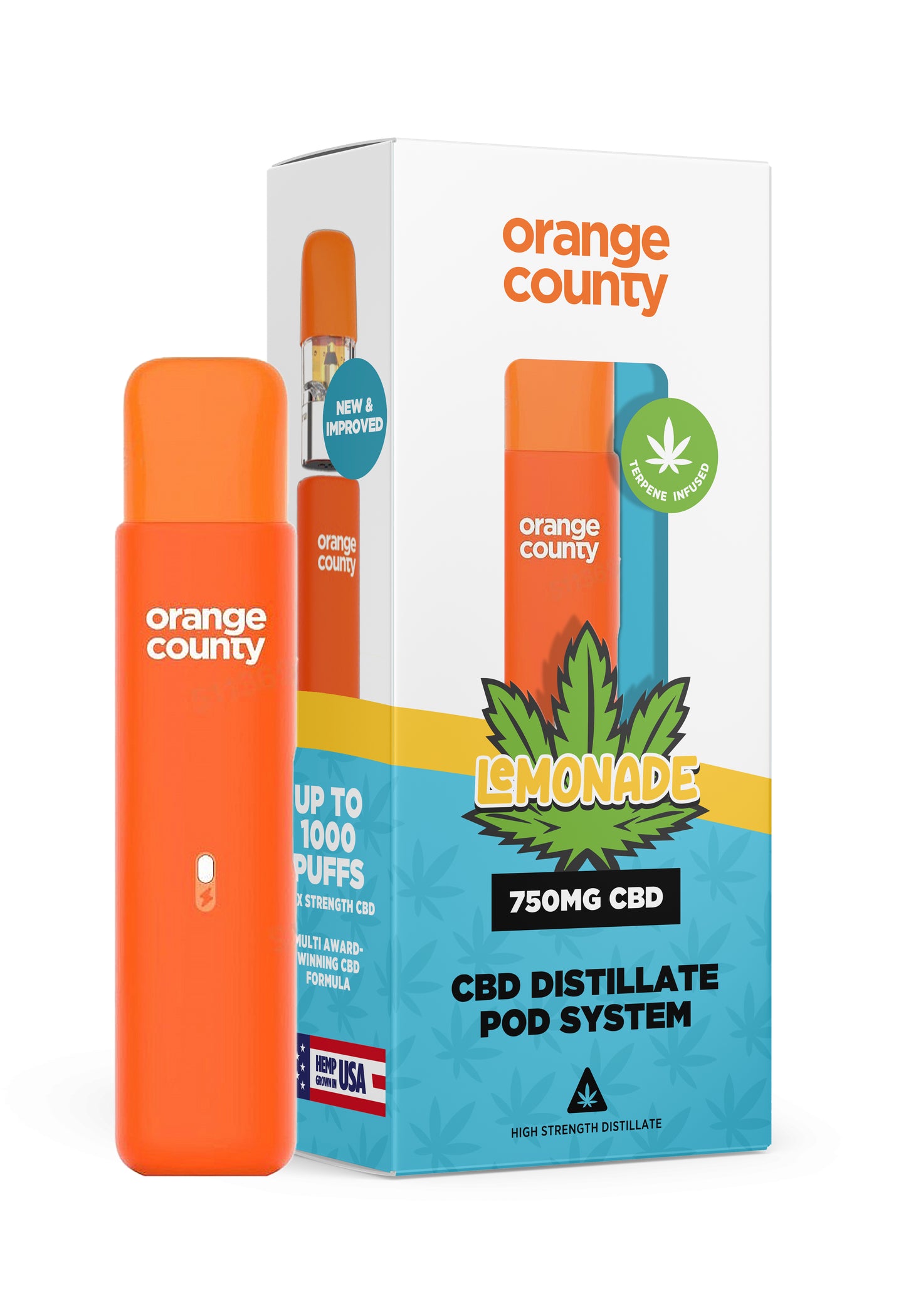 750mg - Lemonade Rechargeable CBD Vape Pen - 1ml