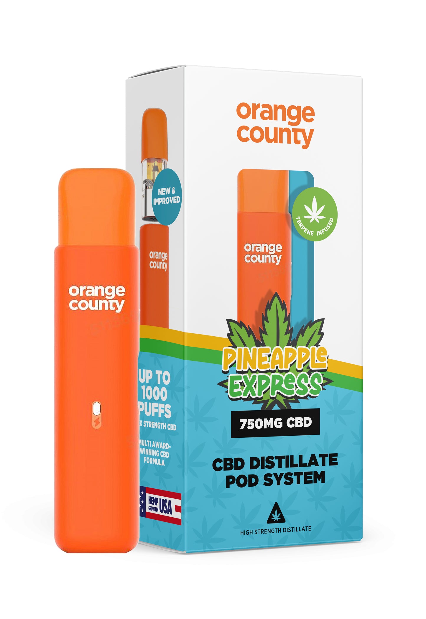 750mg - Pineapple Express Rechargeable CBD Vape Pen - 1ml