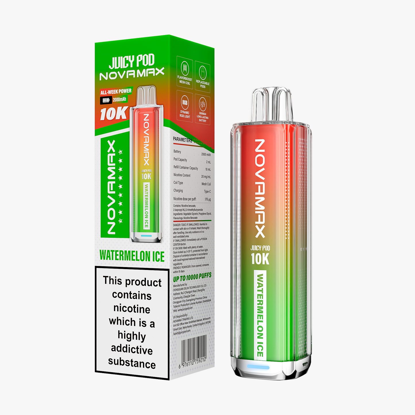 Watermelon Ice - Juicy Pod Nova Max 10k Kit