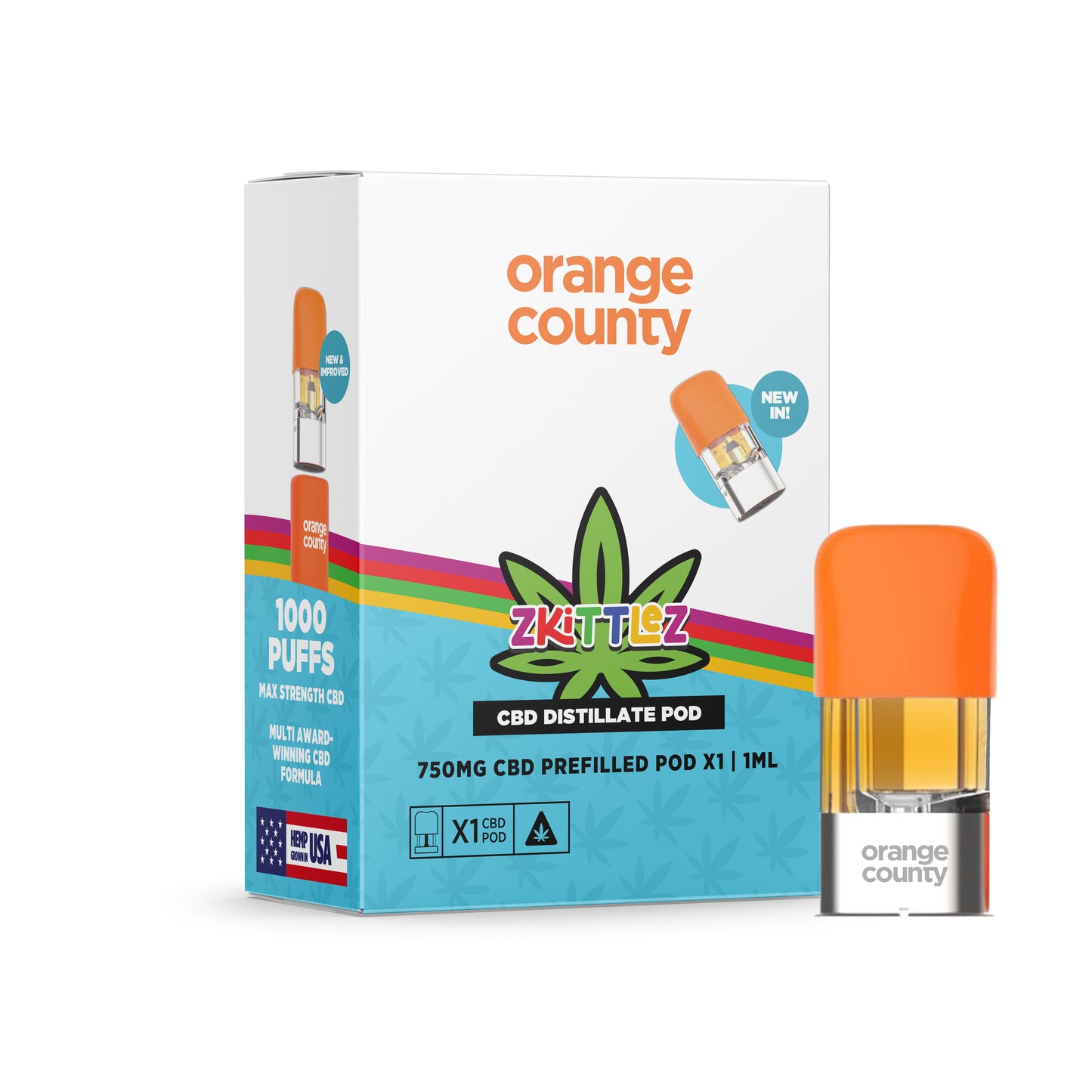 750mg - Zkittles Replacement Pod - 1ml