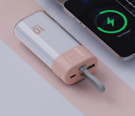 WYEFLUX - 10000mAh Mini Power Bank - Pink