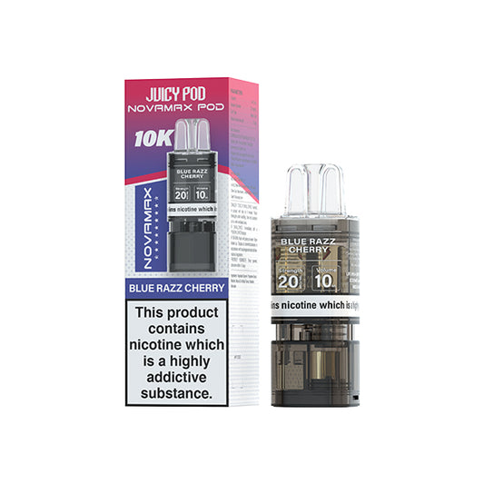 Blue Razz Cherry - Juicy Pod Nova Max 10k Refill