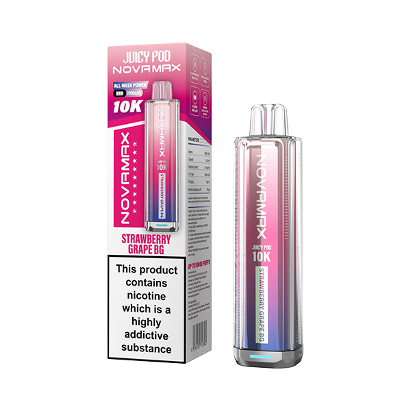 Strawberry Grape Bubblegum - Juicy Pod Nova Max 10k Kit