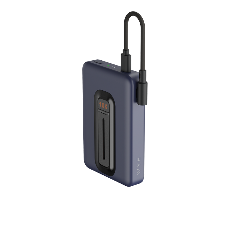 WYEFLUX - 10000mAh Magnetic Power Bank With Detachable Cable