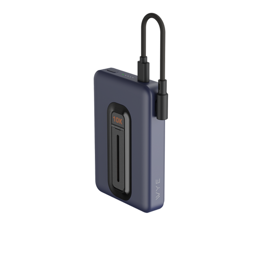 WYEFLUX - 10000mAh Magnetic Power Bank With Detachable Cable