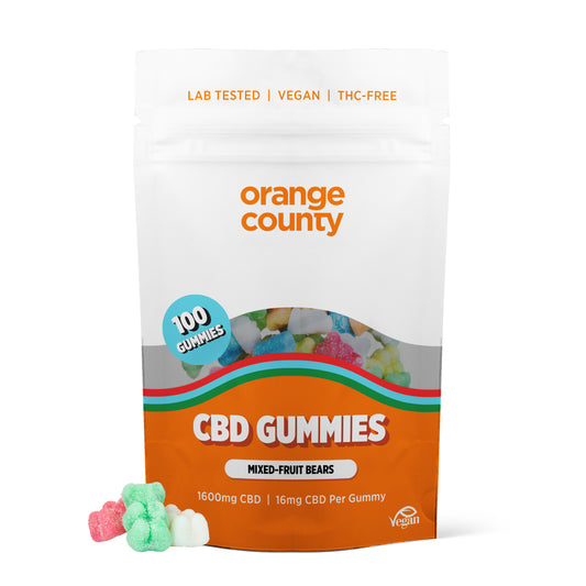 1600mg CBD Gummy Bears - 100x 16mg Gummies