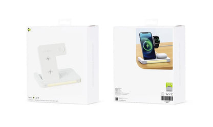 WYEFLUX - 15w 3in1 Wireless Charging Stand With LED