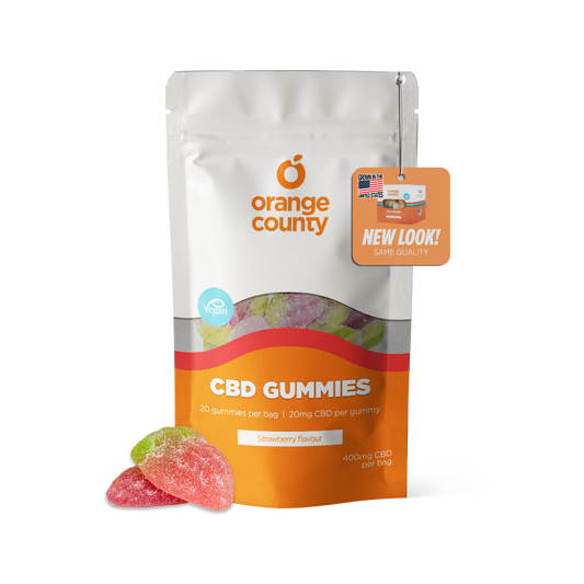 400mg CBD Gummy Strawberries - 20x 20mg Gummies
