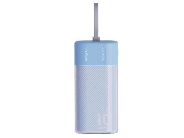 WYEFLUX - 10000mAh Mini Power Bank - Blue