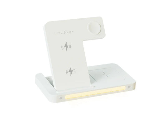WYEFLUX - 15w 3in1 Wireless Charging Stand With LED