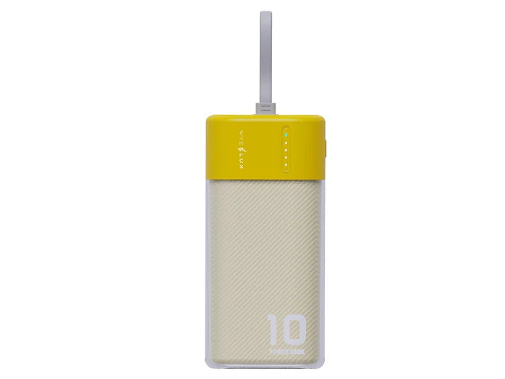 WYEFLUX - 10000mAh Mini Power Bank - Yellow