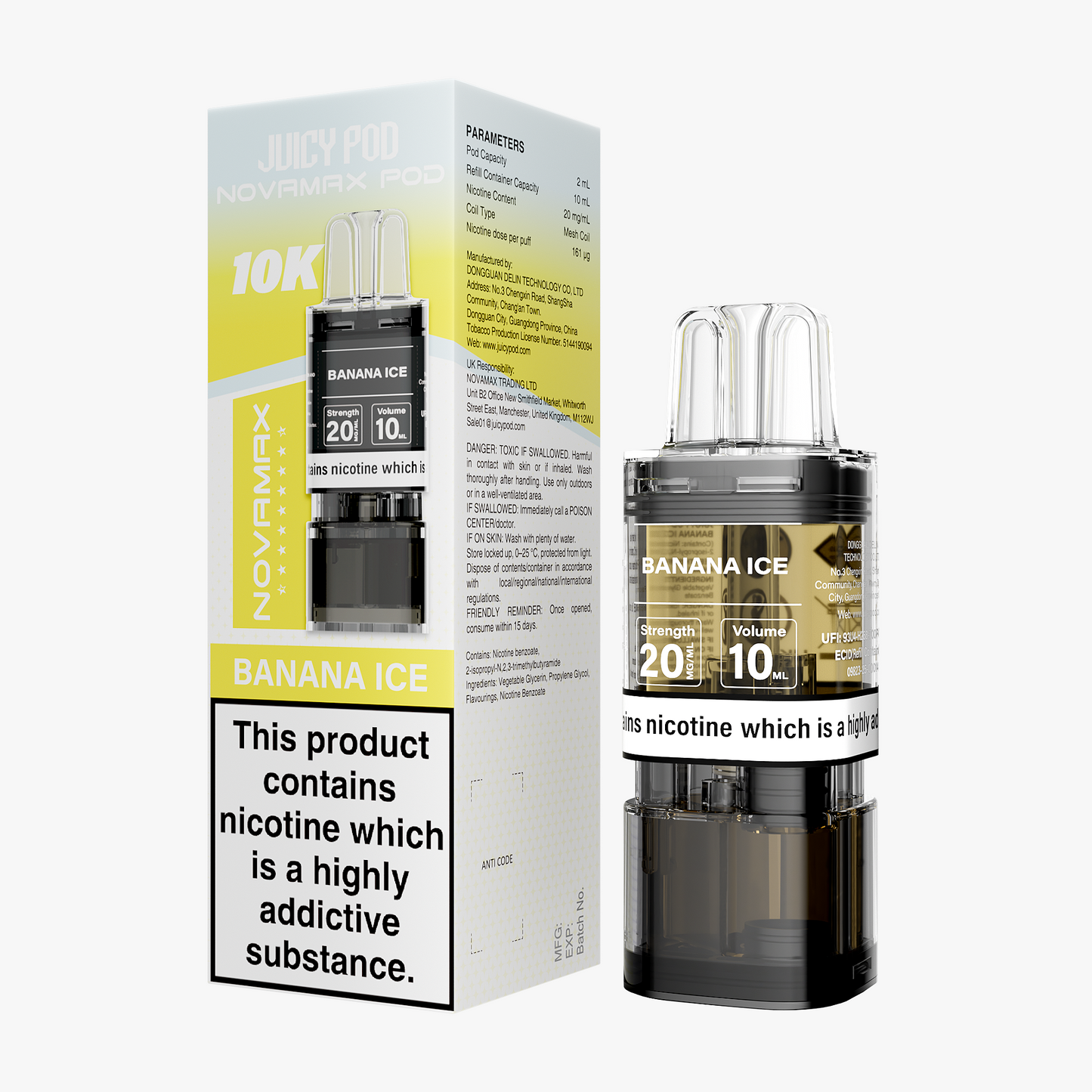Banana Ice - Juicy Pod Nova Max 10k Refill