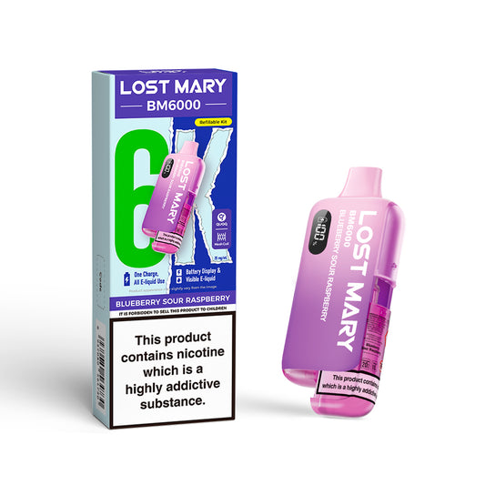 Blueberry Sour Raspberry - Lost Mary BM6000