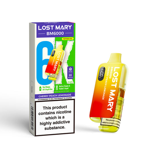 Cherry Peach Lemonade - Lost Mary BM6000