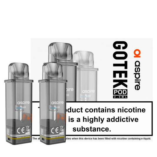 Aspire - Gotek Replacment Pod 0.8Ω - Pack Of 2