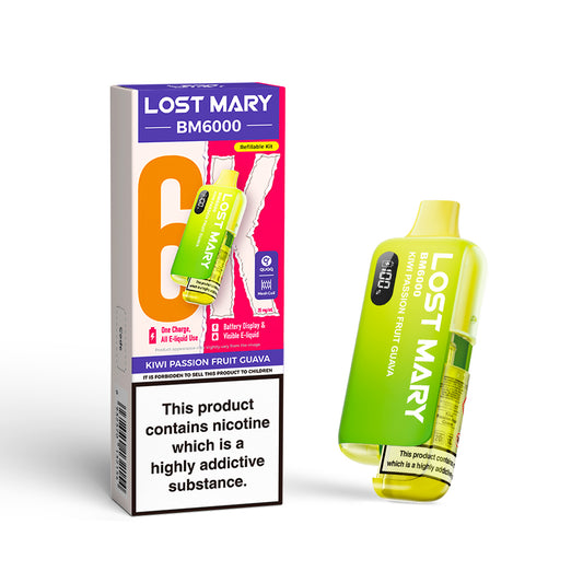 Kiwi Passion Fruit Guava - Lost Mary BM6000