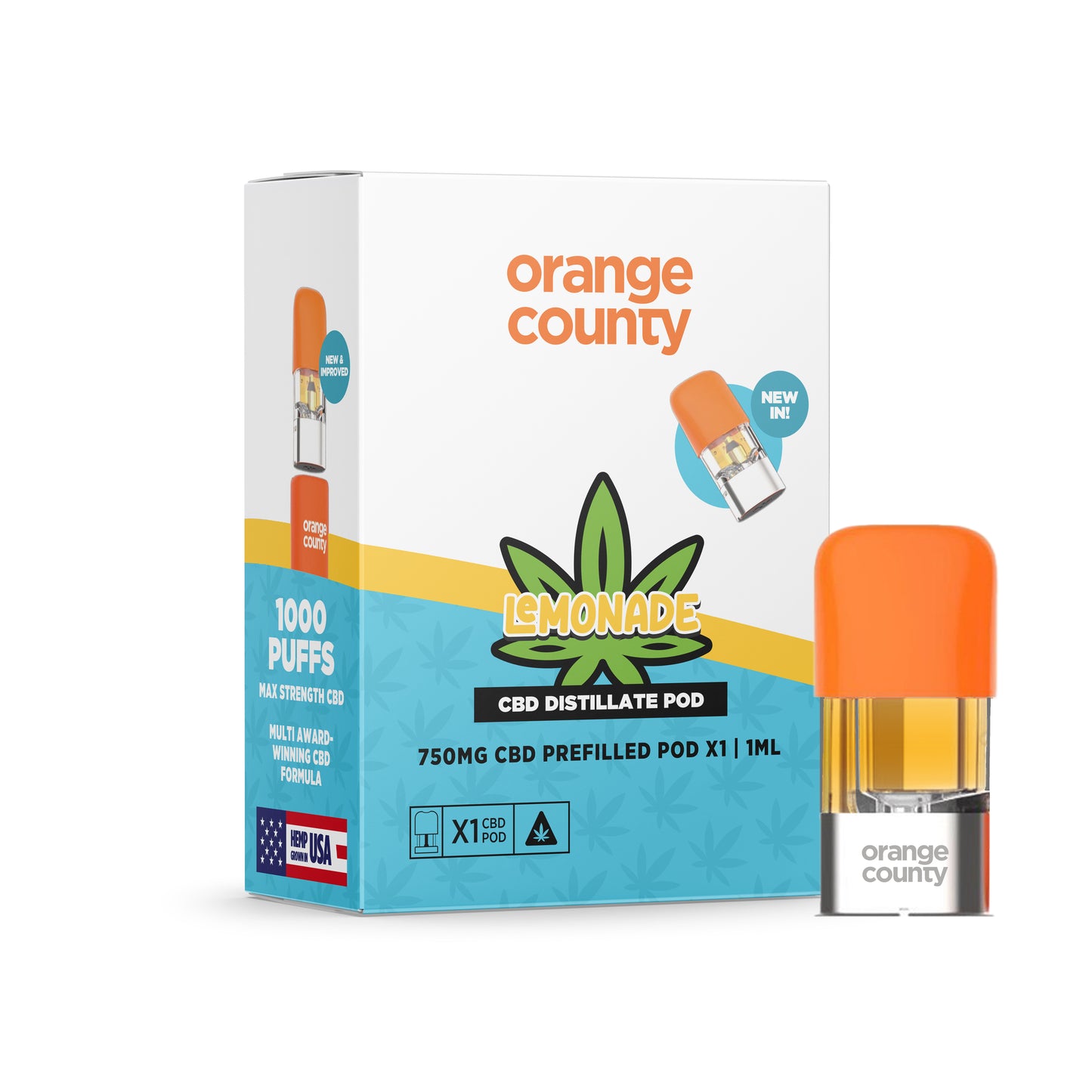 750mg - Lemonade Replacement Pod - 1ml