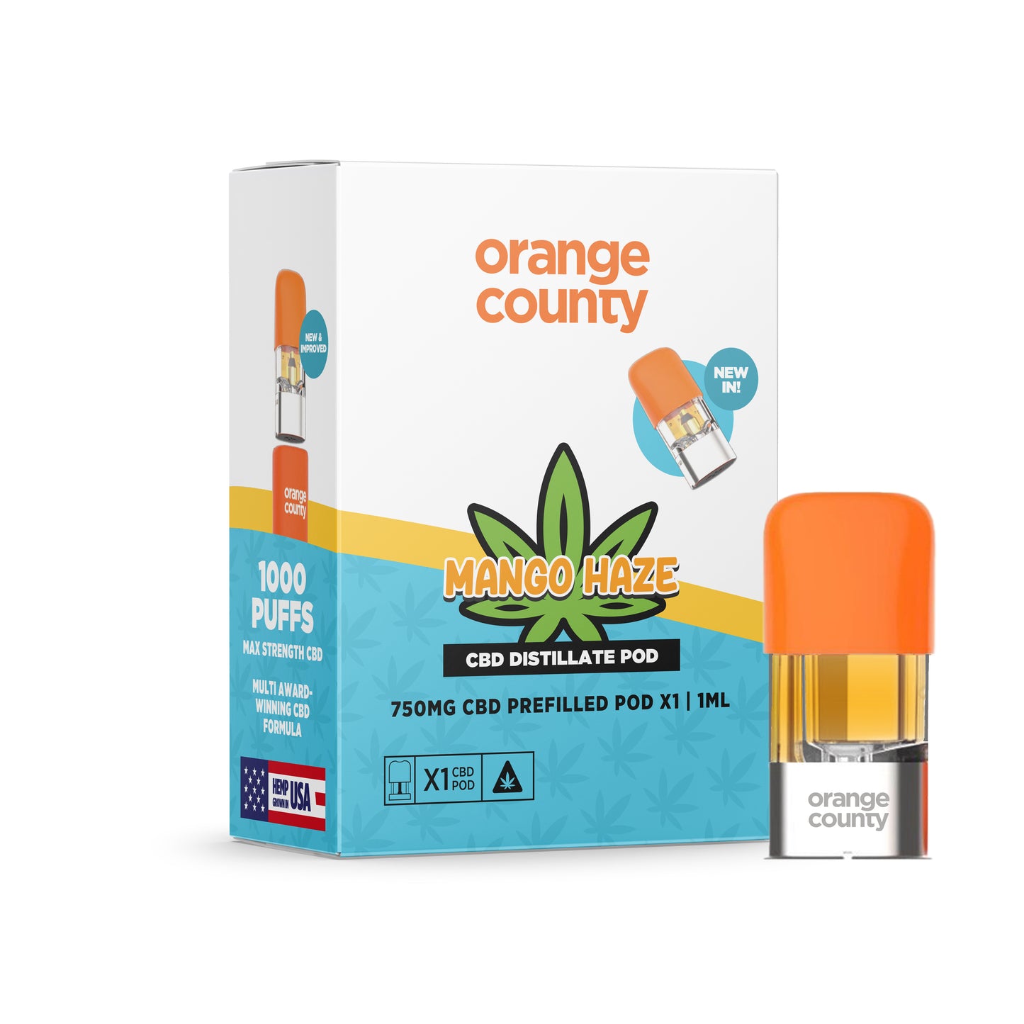 750mg - Mango Haze Replacement Pod - 1ml