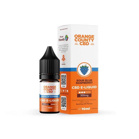 300mg Sour Blue Raspberry E-Liquid - 10ml