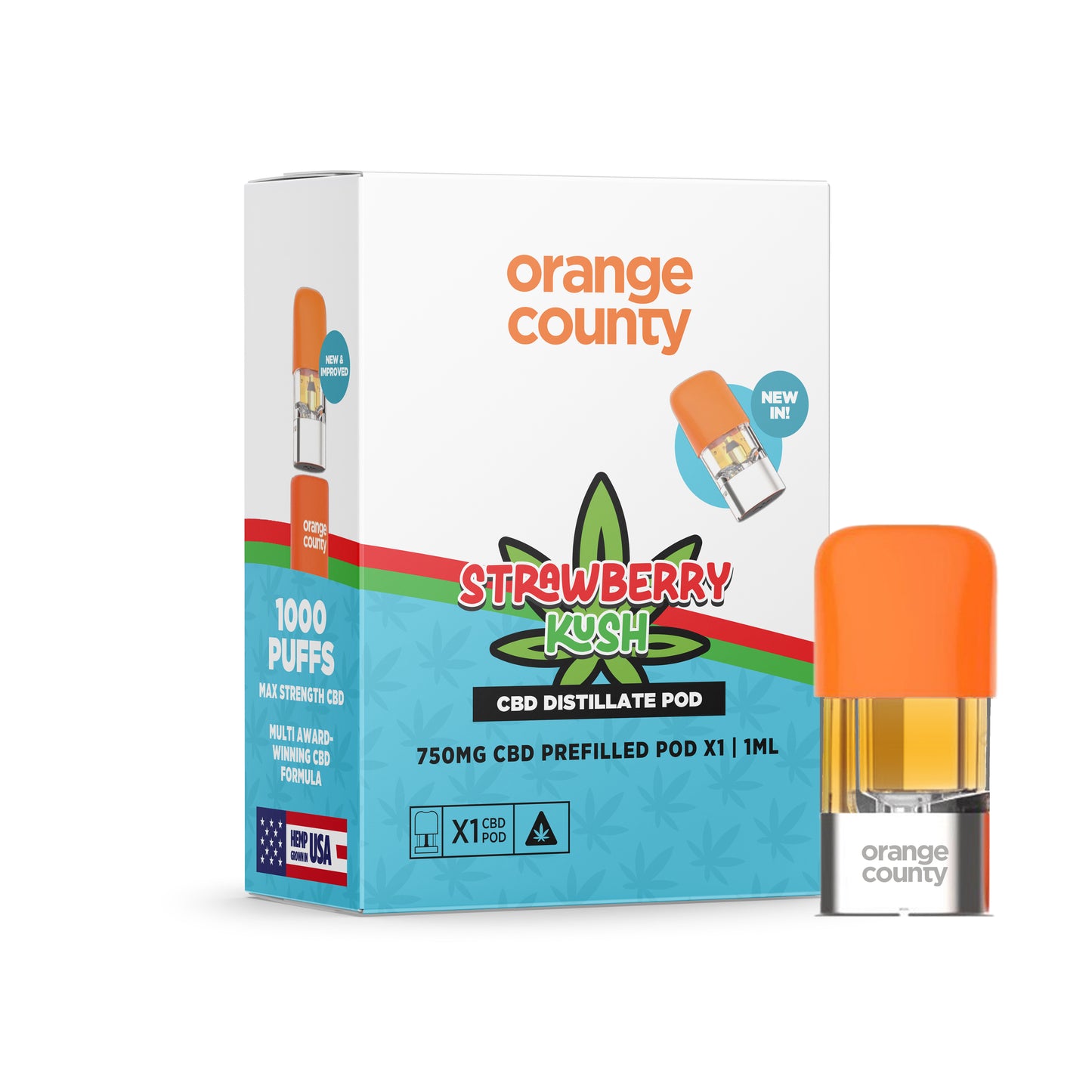750mg - Strawberry Kush Replacement Pod - 1ml