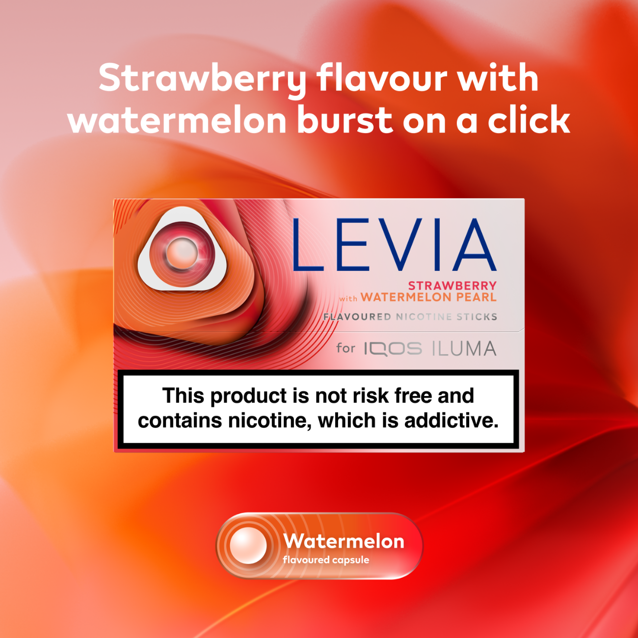 Strawberry With Watermelon Pearl - Levia Zero Tobacco