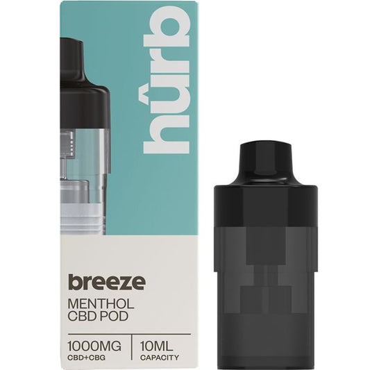 1000mg - Hurb CBD/CBG Menthol - Replacement Pod - 10ml