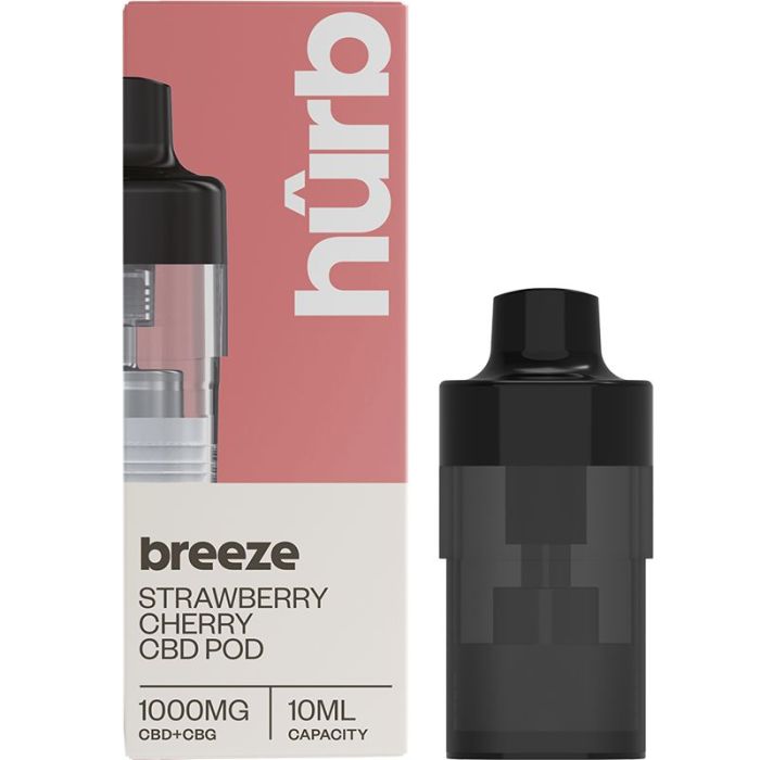 1000mg - Hurb CBD/CBG Strawberry & Cherry - Replacement Pod - 10ml