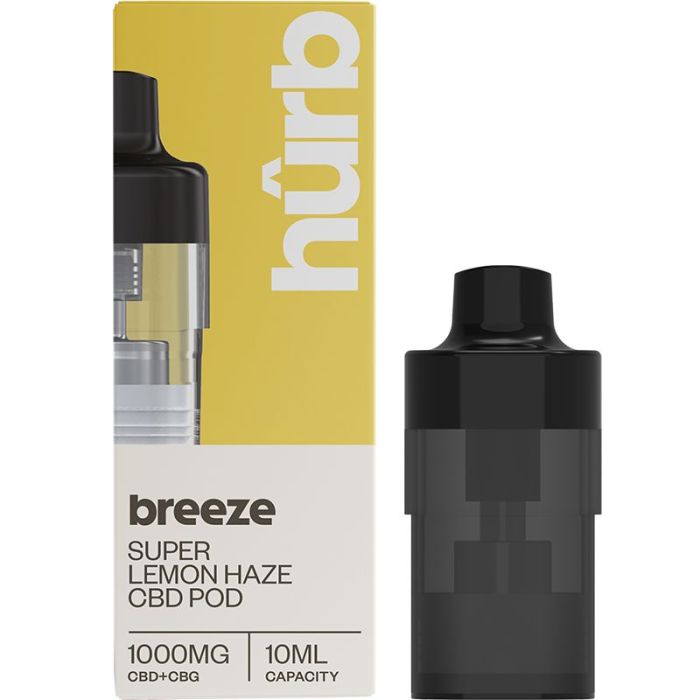 1000mg - Hurb CBD/CBG Super Lemon Haze - Replacement Pod - 10ml